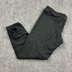 NAKED PRINCESS Women’s Cropped Black Super Soft Loungewear Pants PJs size Small